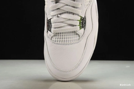 4 JORDAN RETRO AIR “PURE MENS WHITE MONEY” 308497-100 0805